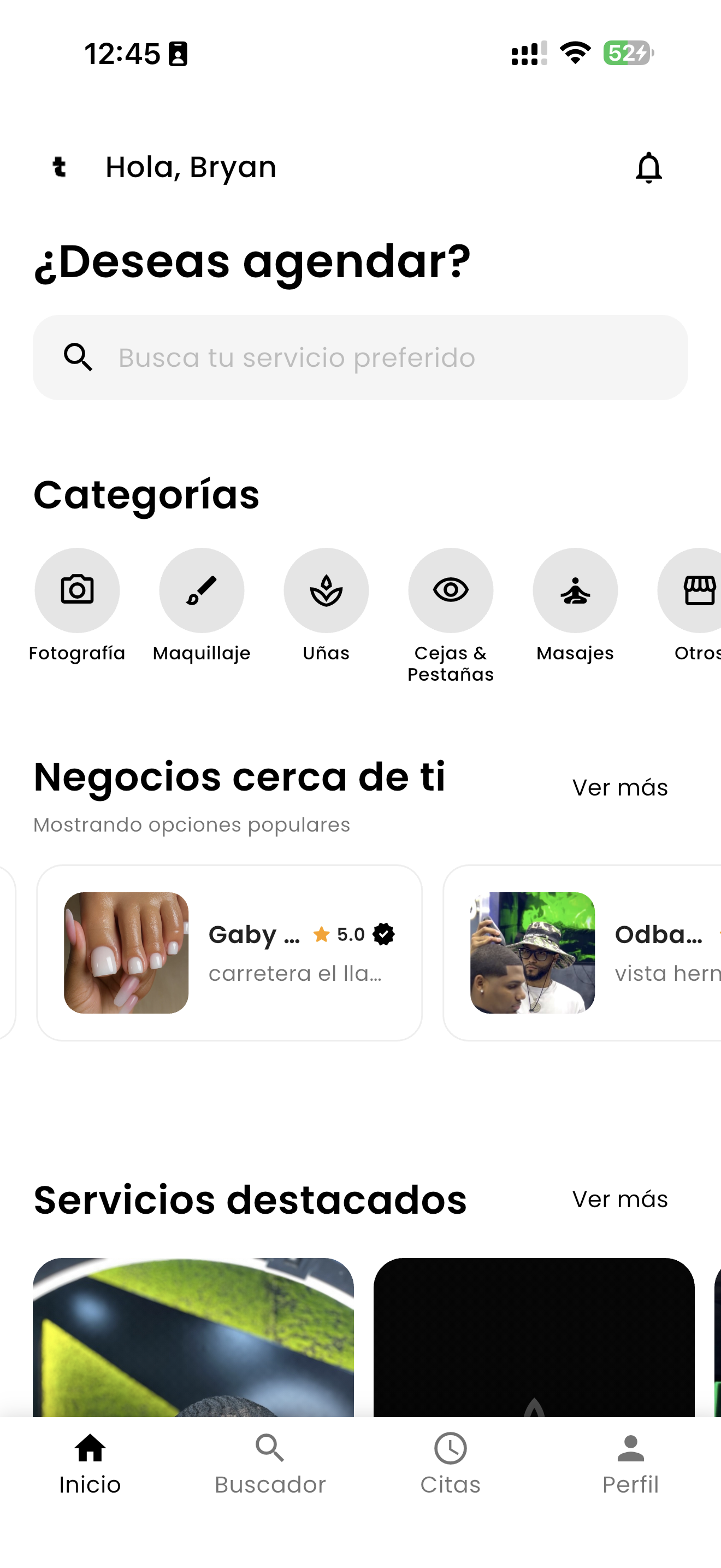Trendly App - Inicio